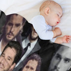 Kit Harington Collage Comfort Throw Blanket