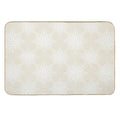 Lace Snowflakes on Cream  Odorless Bath Mat