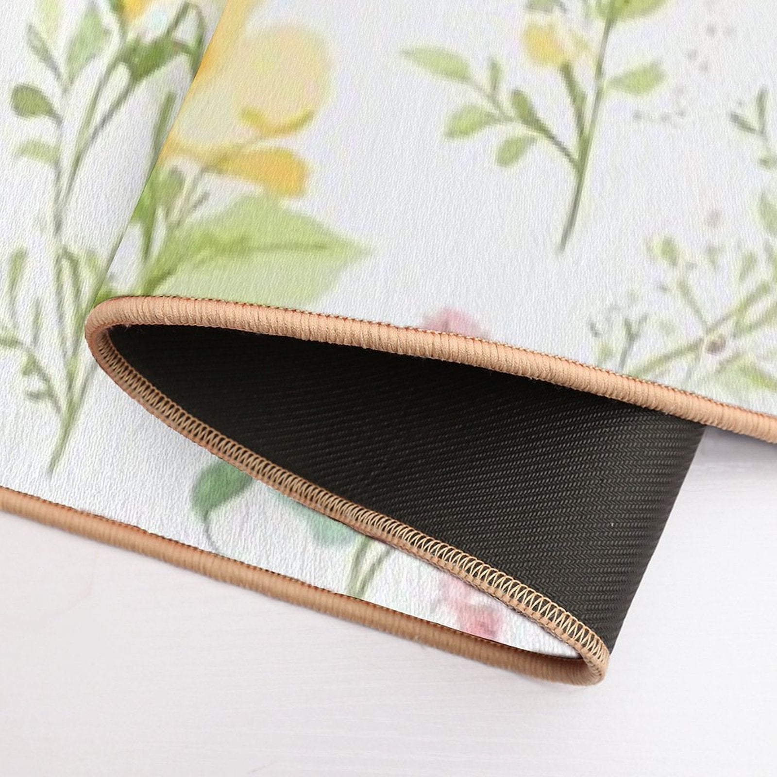 Summer Florals  Easy To Clean Bath Mat