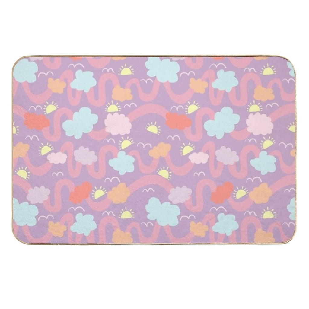 Dreamy Vibes Pastel  Odorless Bath Mat