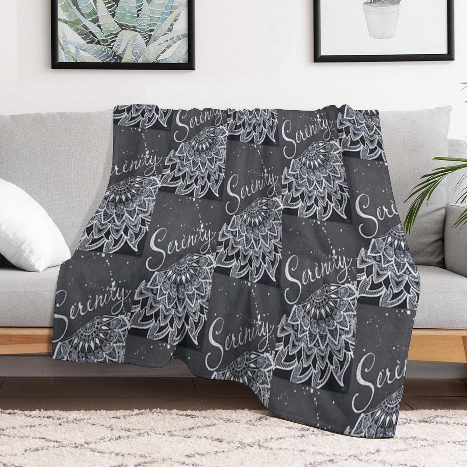 Serenity Mandela All-season Throw Blanket