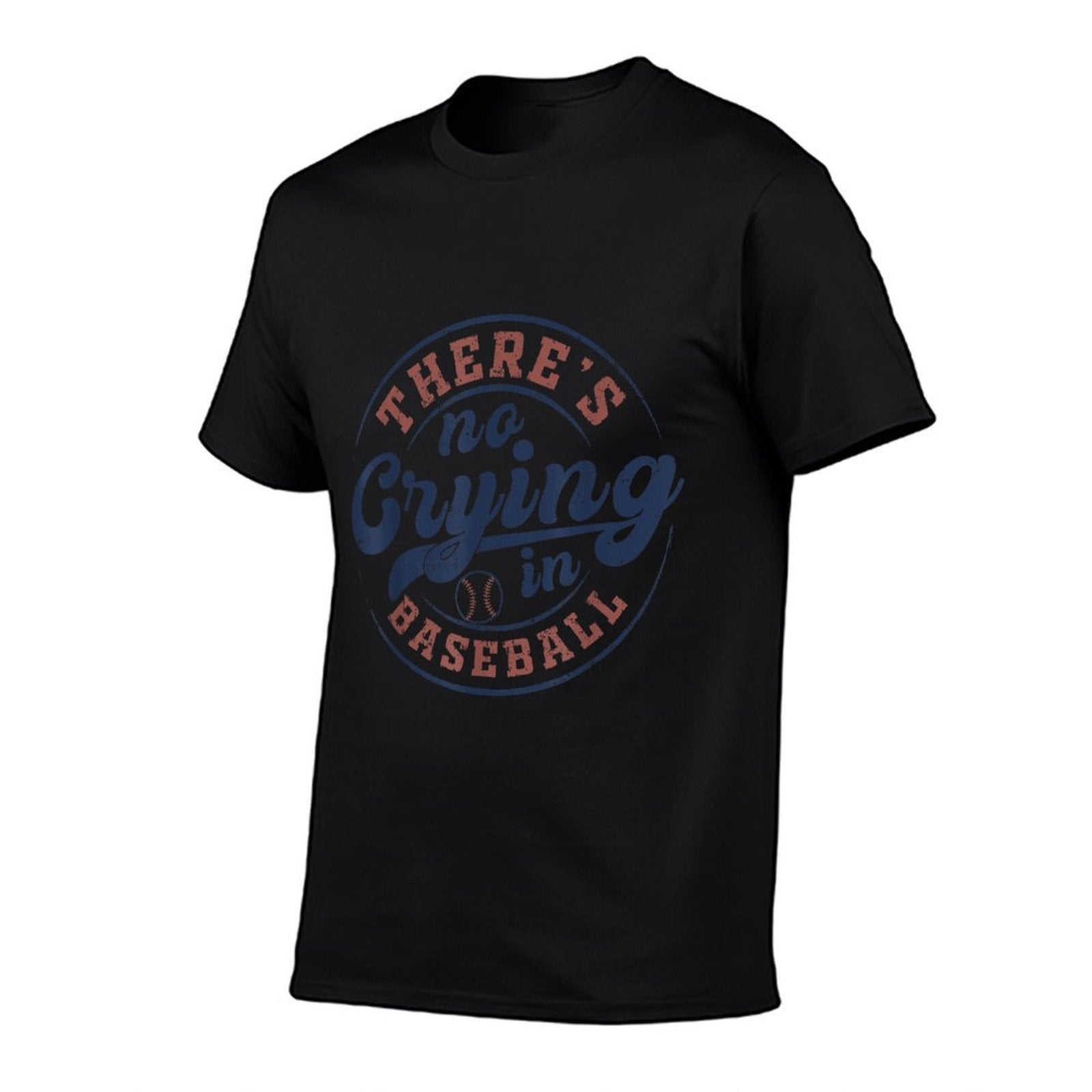 There Is No Crying In Baseball Funny Game Day Baseball  Polyester Blend T-Shirt