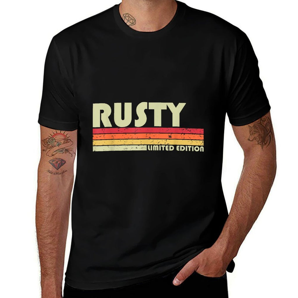 RUSTY Gift Name Personalized Funny Retro Vintage Birthday  Wrinkle-resistant T-Shirt