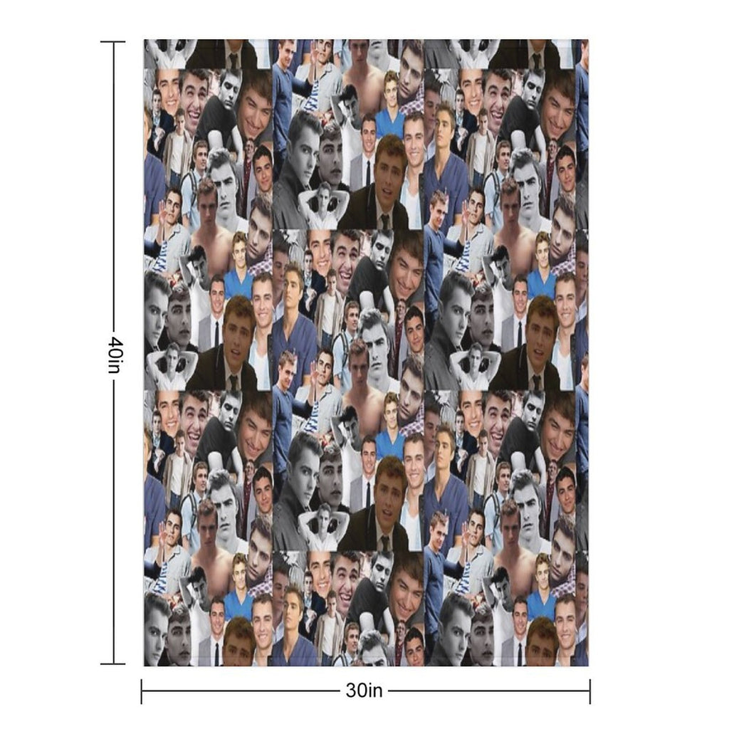 Dave Franco Collage Versatility Throw Blanket