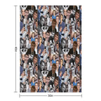 Dave Franco Collage Versatility Throw Blanket