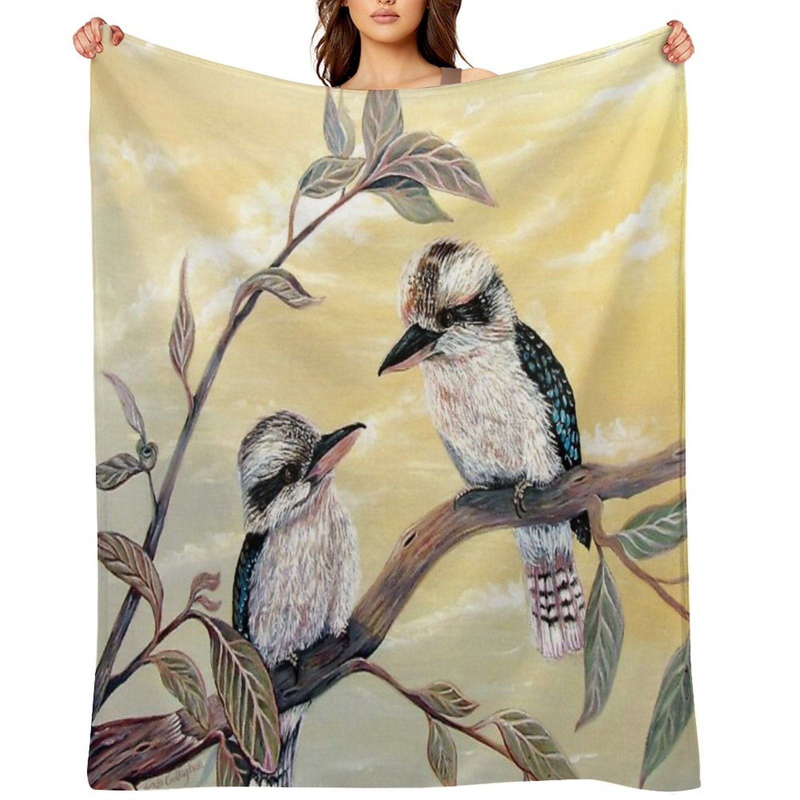 Kookaburra Magic Machine-washable Throw Blanket