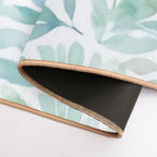 Watercolour Leaves 04  Pet-Safe Bath Mat