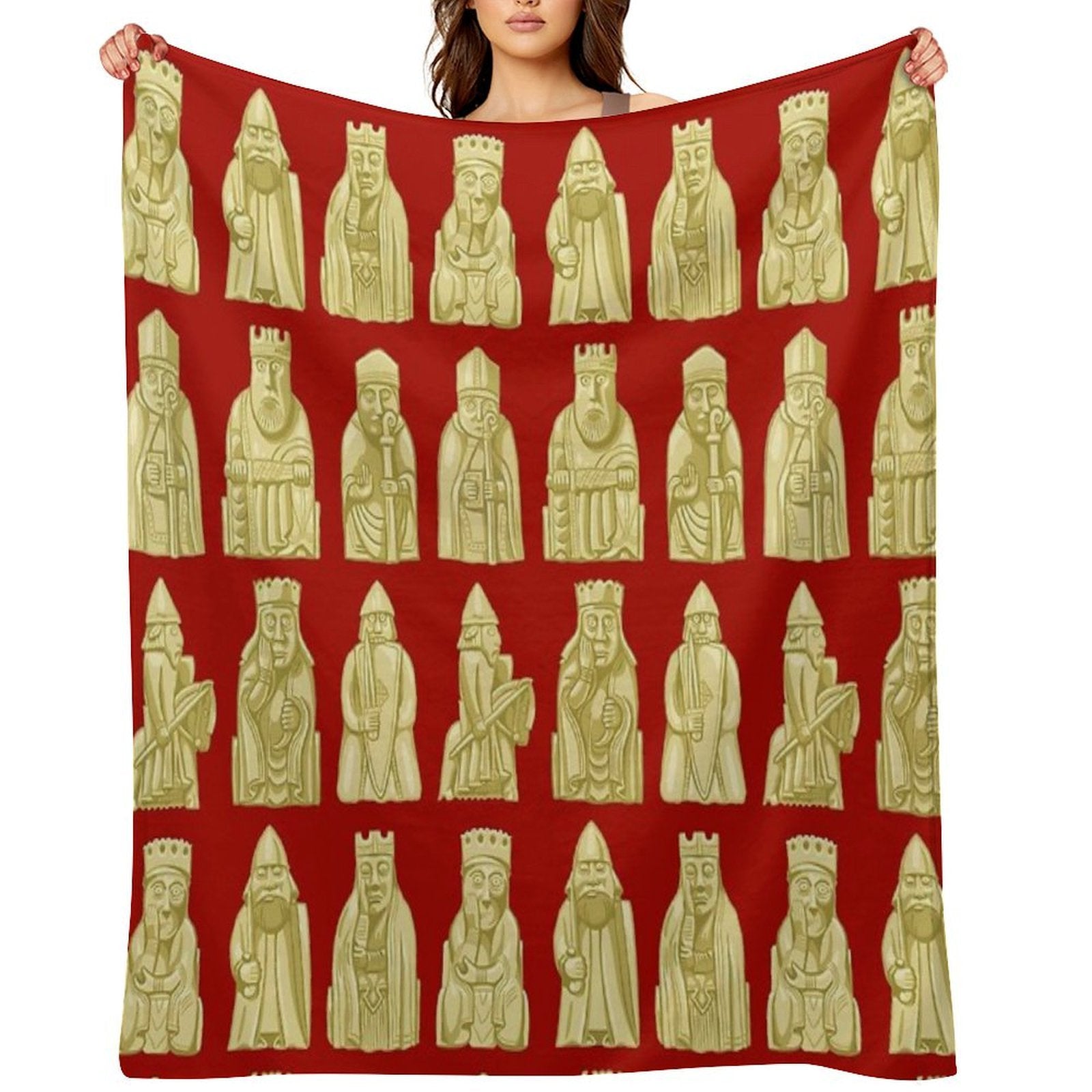 Lewis Chessmen Durable Throw Blanket