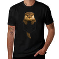 Cute Otter Pocket Funny Gifts For Men Women Kid Otter Lovers  Odor-resistant T-Shirt