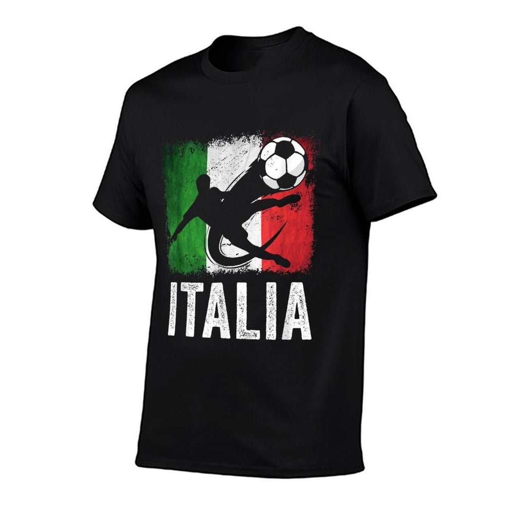 Italy Soccer Football Fan Jersey  Trendy Pattern T-Shirt