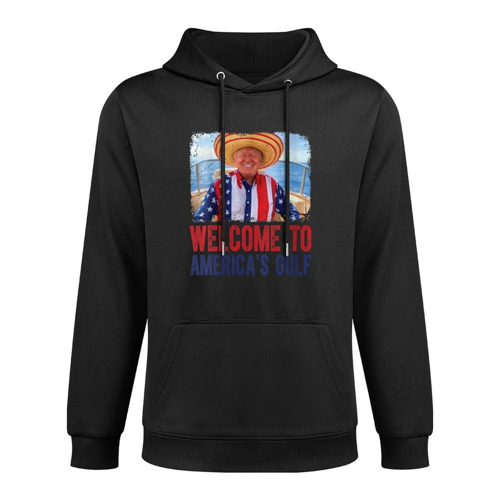 Womens Welcome To America's Gulf Mexico Women Men Dad Breathable Fabric Hoodie