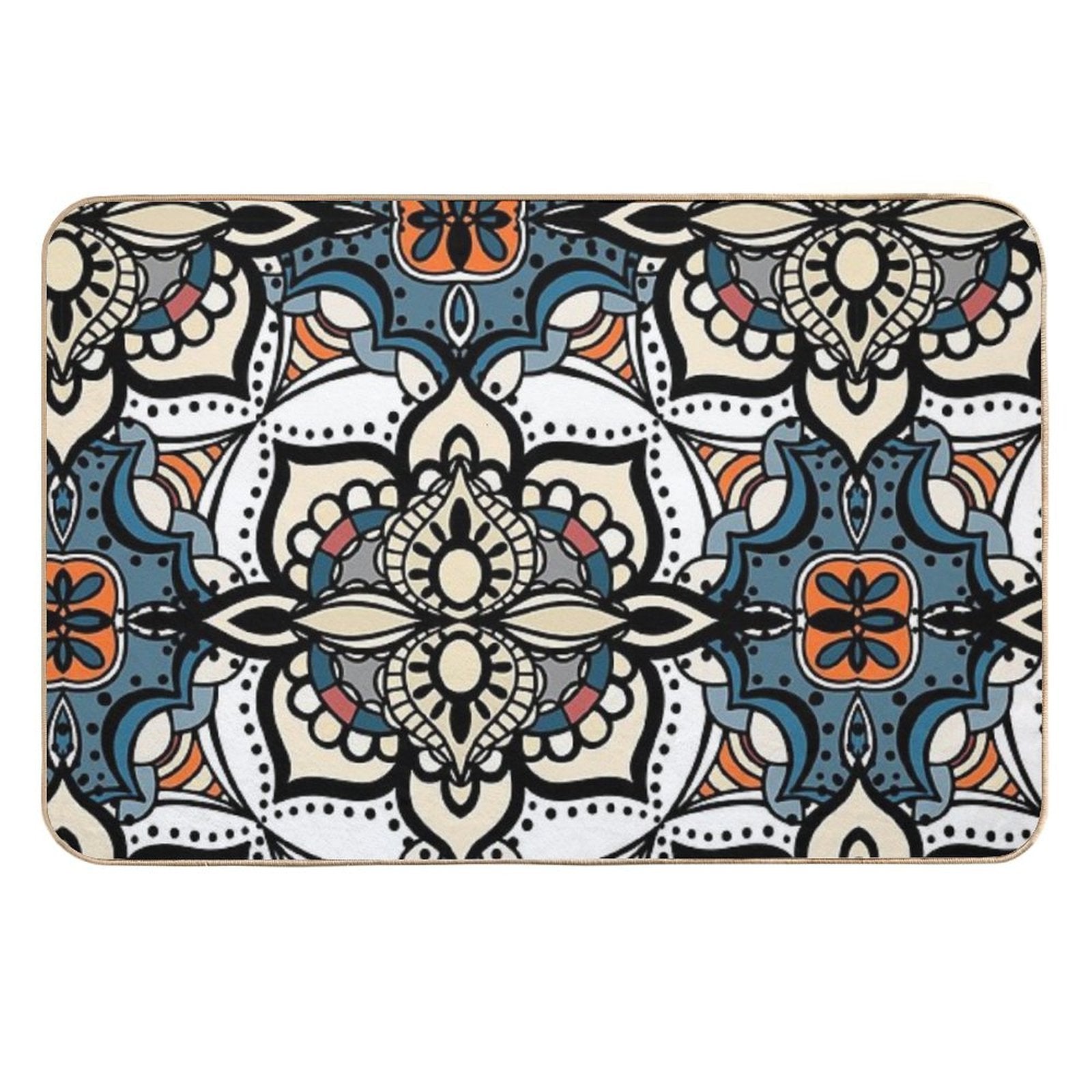 Vintage Mandala Patterns, Spiritual Patterns, Pattern for Meditating People, Cool And Vintage Patterns  Anti-Trip Bath Mat