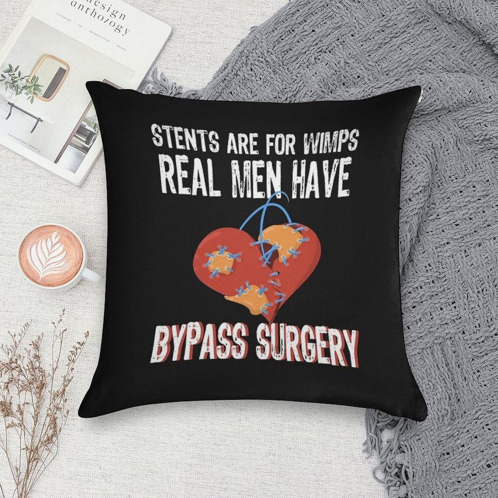 Bypass Surgery, Open Heart Surgery Gift Soft High-Density Material Throw Pillow
