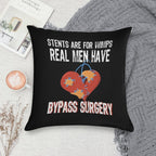 Bypass Surgery, Open Heart Surgery Gift Soft High-Density Material Throw Pillow