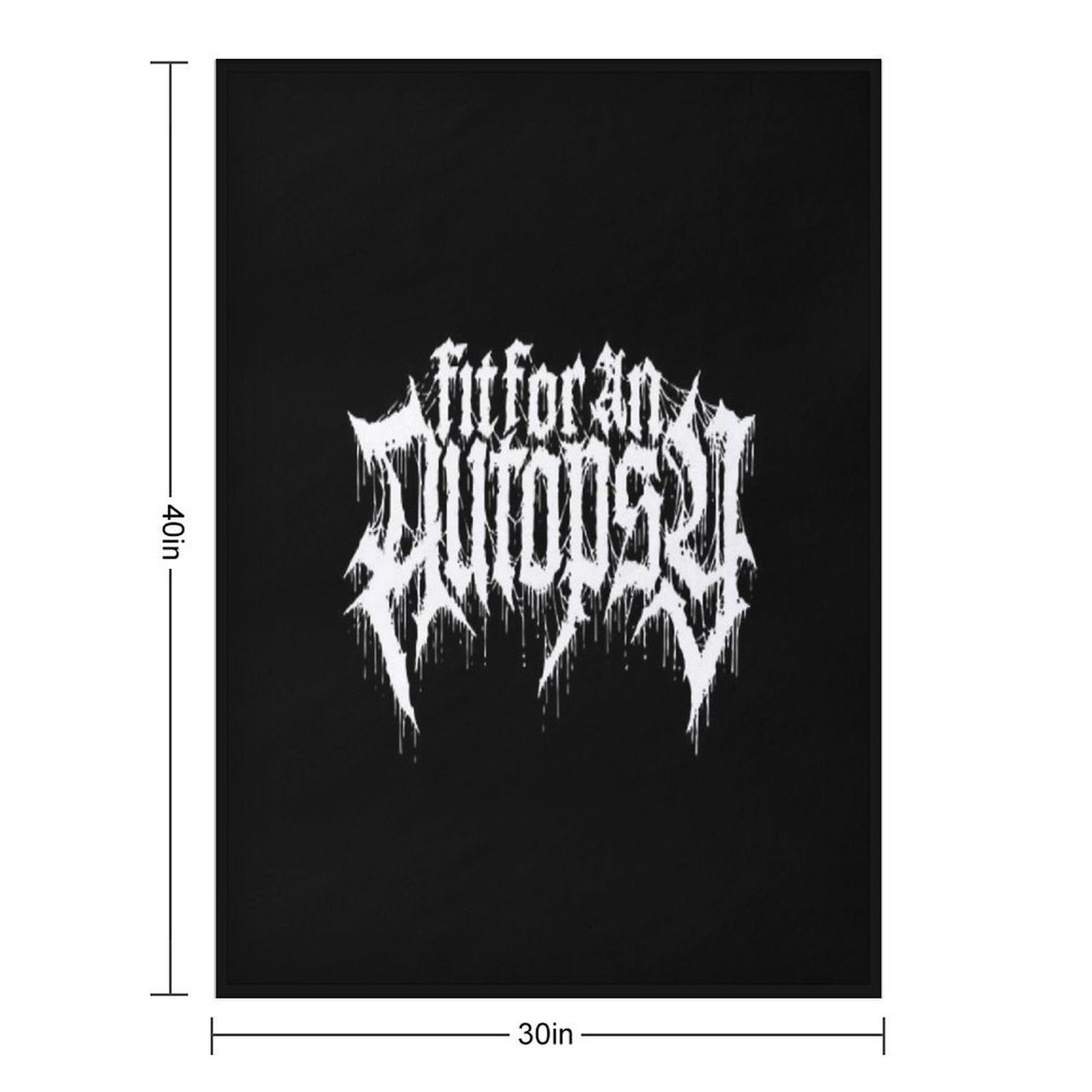 Fit For An Autopsy Durable Throw Blanket