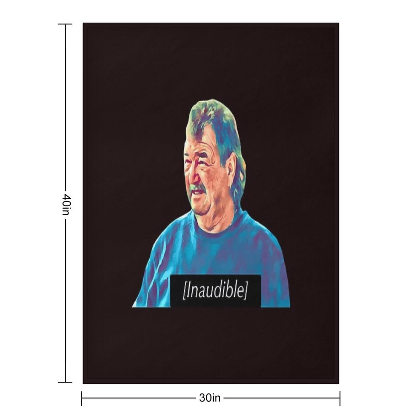 Gerald Inaudible Clarkson_S Farm Funny Quick-dry Throw Blanket