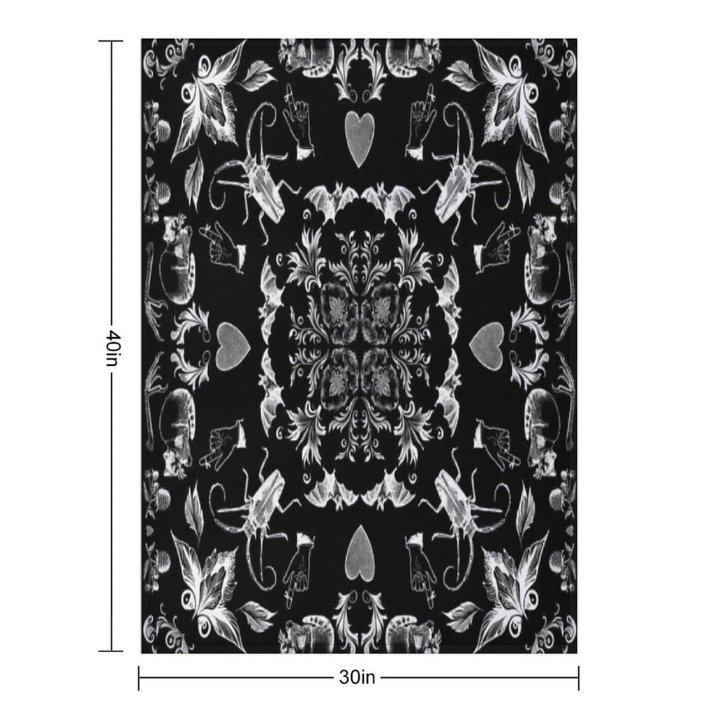 Cute Lil Bandana - Dark Version Plush Throw Blanket