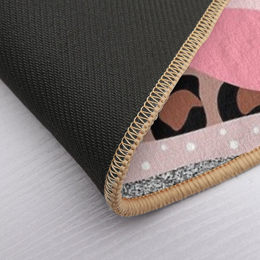 Aesthetic Pink  Dirt-Trapping Bath Mat