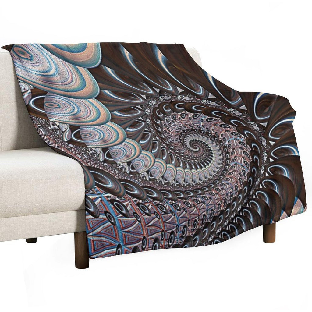 Illumined Shungite... Wrinkle-free Throw Blanket