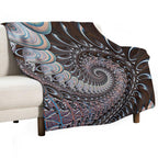 Illumined Shungite... Wrinkle-free Throw Blanket