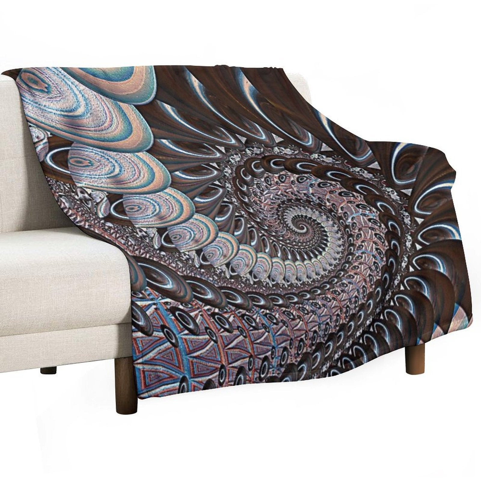 Illumined Shungite... Wrinkle-free Throw Blanket