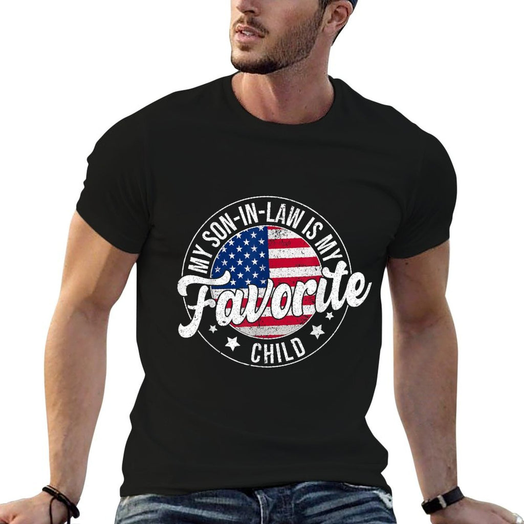 My Son In Law Is My Favorite Child Funny Retro Vintage  Durable T-Shirt