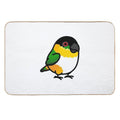 Chubby Black Headed Caique  Slip-Resistant Bath Mat