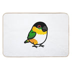 Chubby Black Headed Caique  Slip-Resistant Bath Mat