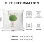 Topiary #2 Soft Reinforced Edging Throw Pillow