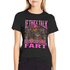 If They Talk Behind Your Back Fart Funny Cat Meme Bootleg for Men Women  Eco-friendly Material T-Shirt