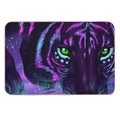Neon Tiger Painting Durable Bath Mat