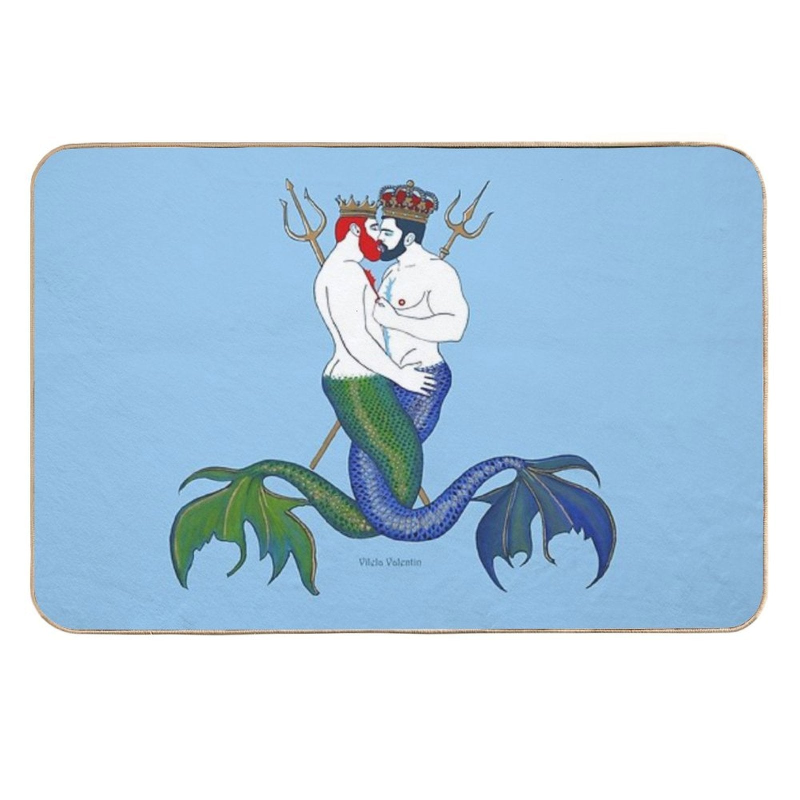 Indischer Und Pazifischer Ozean  Easy Maintenance Bath Mat