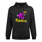 Womens 40 And Fabulous Queen 40th Birthday Durable Construction Hoodie