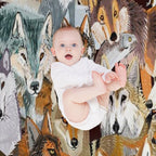 Wolves Oclock Time to Wolf Shrink-resistant Throw Blanket