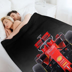 Ferrari F1 Formula 1 (#219) Easy Care Throw Blanket
