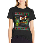 Toucan Xmas - Ugly Toucan Bird Christmas  Ribbed Collar T-Shirt