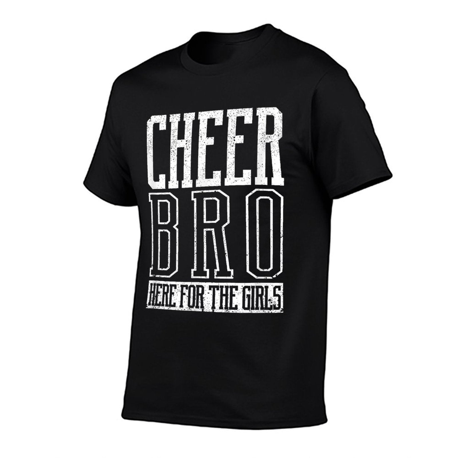 Cheer Bro Here For The Girls Funny Cheerleading Bros Boys  Affordable Price T-Shirt
