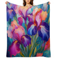 Iris Celebration Quick-dry Throw Blanket