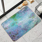 Water Lilies  Easy Maintenance Bath Mat