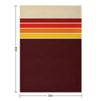 70s Vintage Retro Stripes All-season Throw Blanket