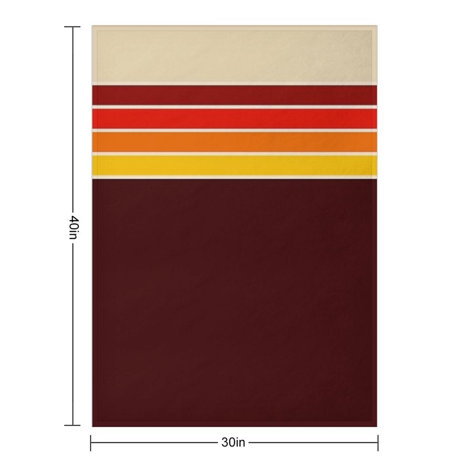 70s Vintage Retro Stripes All-season Throw Blanket