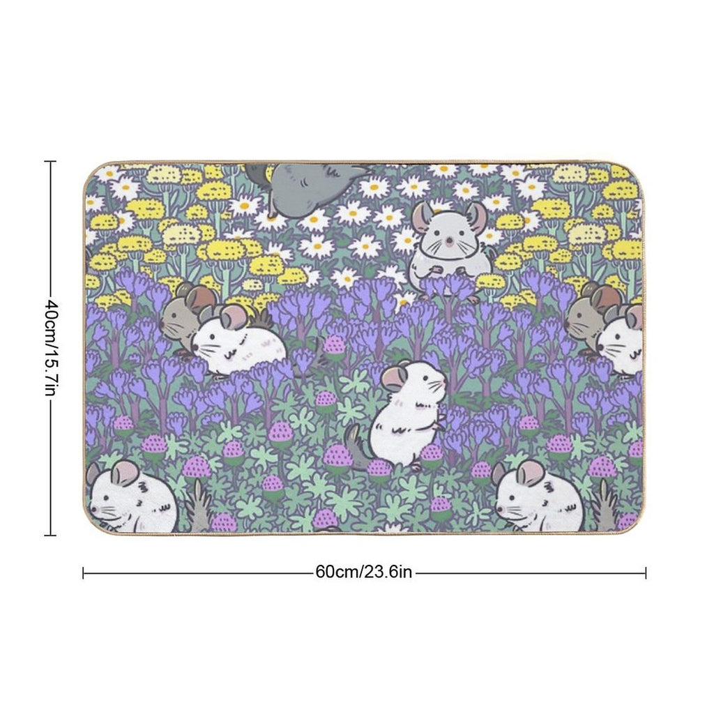 Chinchilla Meadows  Easy To Clean Bath Mat
