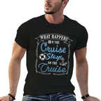 Funny Cruise Ship Vacation - What Happens Stays  Lightweight T-Shirt