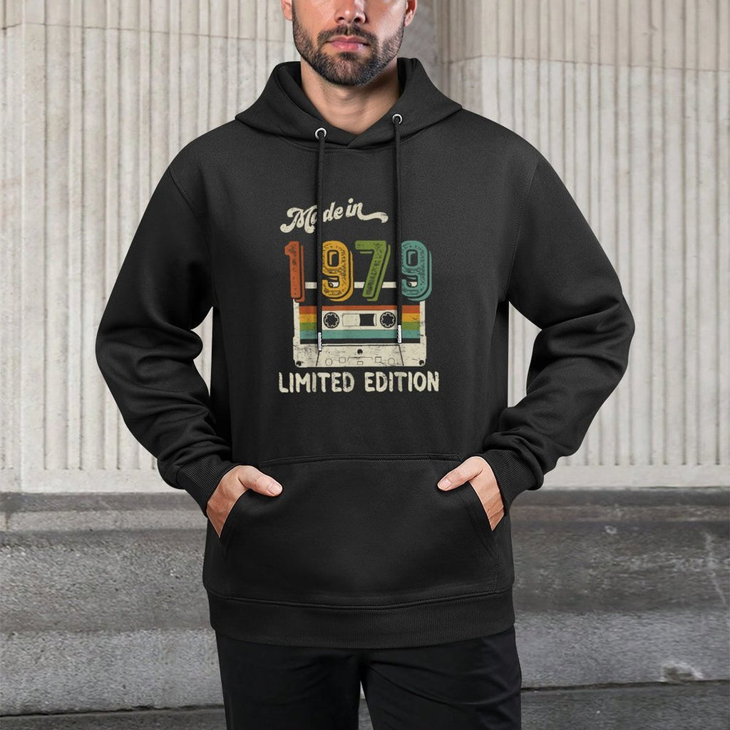 1979 Birthday Made In 1979 Limited Edition Vintage 46th Birthday Breathable Fabric Hoodie