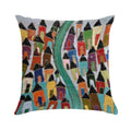 Village of Cinque Terre Soft Fade-Resistant Throw Pillow