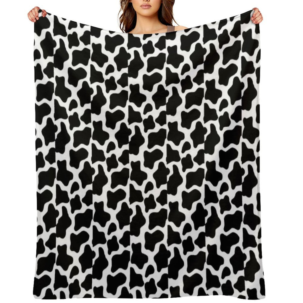Cow Print Velvety-soft Throw Blanket