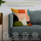 Modern Abstract Mid Century 2 Soft Decorative Cover Throw Pillow
