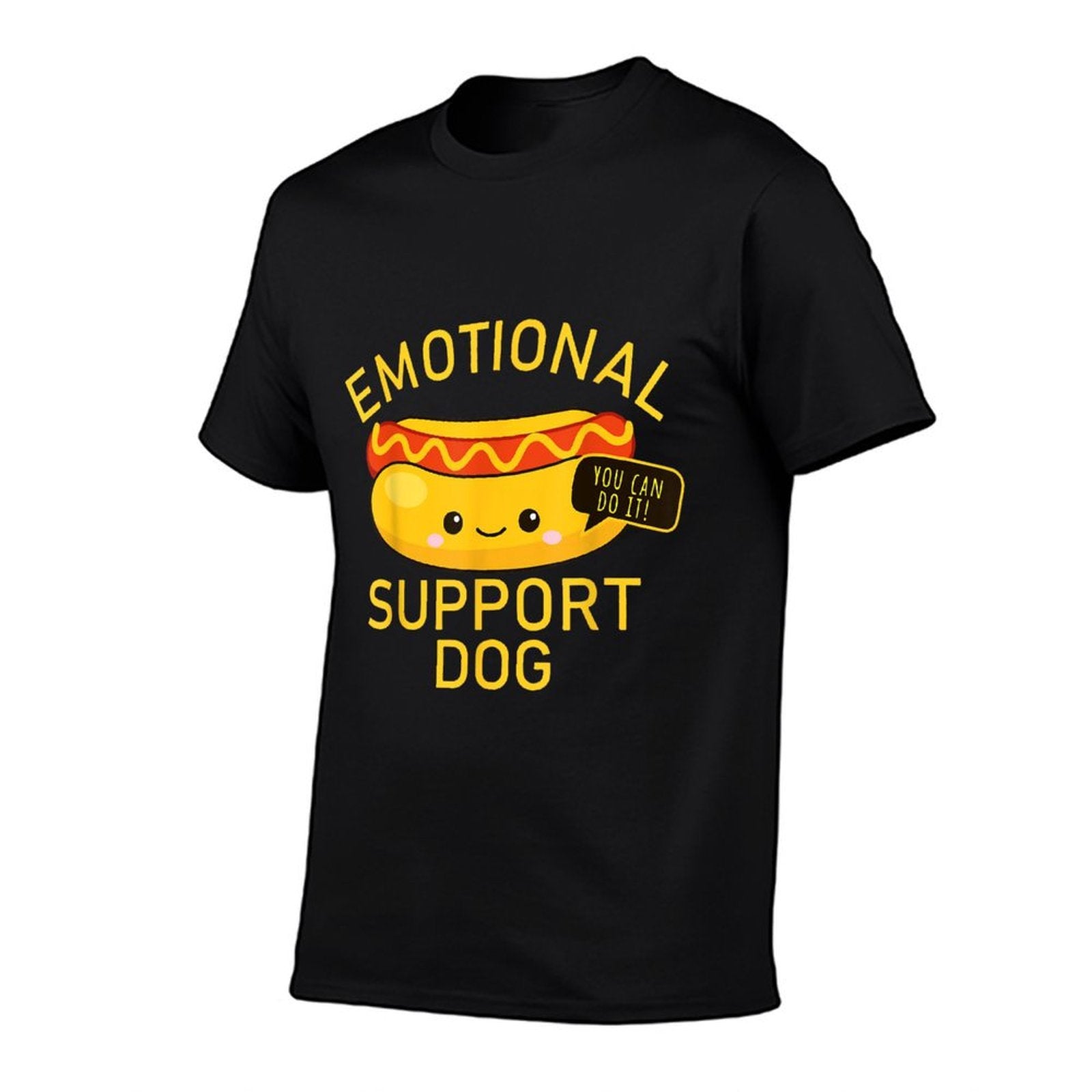 Funny Emotional Support Dog Hot Dog Kawai 4th of July  Versatile T-Shirt