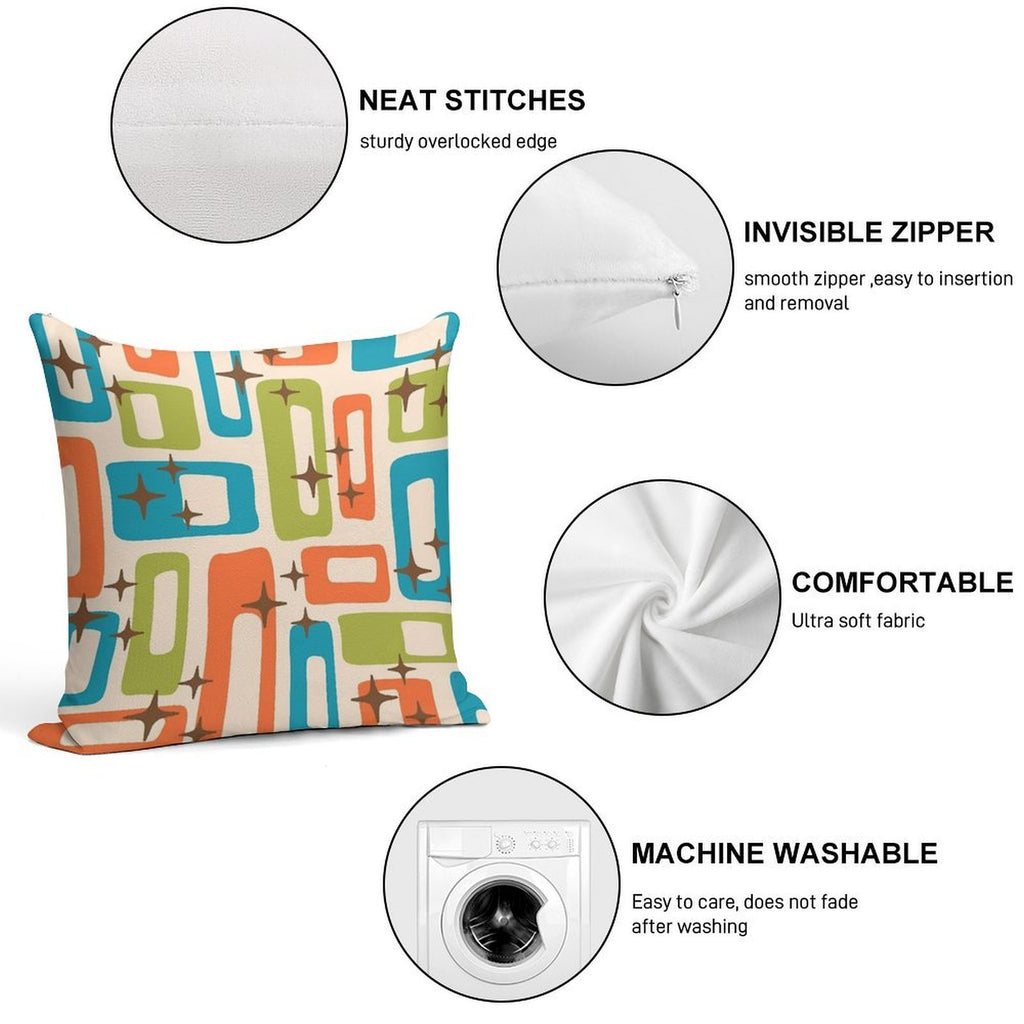 Mid Century Modern Decoration Soft Fade-Resistant Throw Pillow
