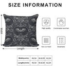 Gothic Halloween Lace - Bats - Black Soft Warmth Comfort Throw Pillow